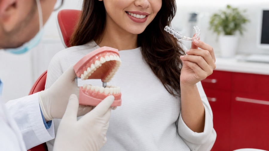 Orthodontic smile alignment